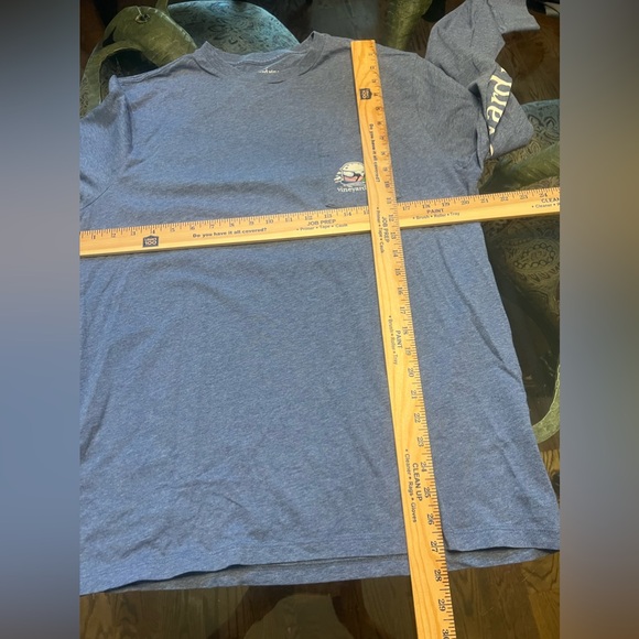 Vineyard Vines Men’s Blue Long Sleeve Pocket T Shirt Size  M Medium Snowboarding - Picture 7 of 9